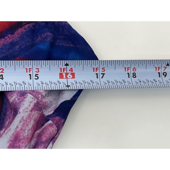 Glamour Multi Color Print Maxi Dress Size 10 Sleeveless - Picture 7 of 8